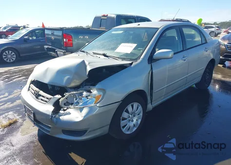 2004 Toyota Corolla Le из США, поврежденный, VIN 2T1BR32E74C203861